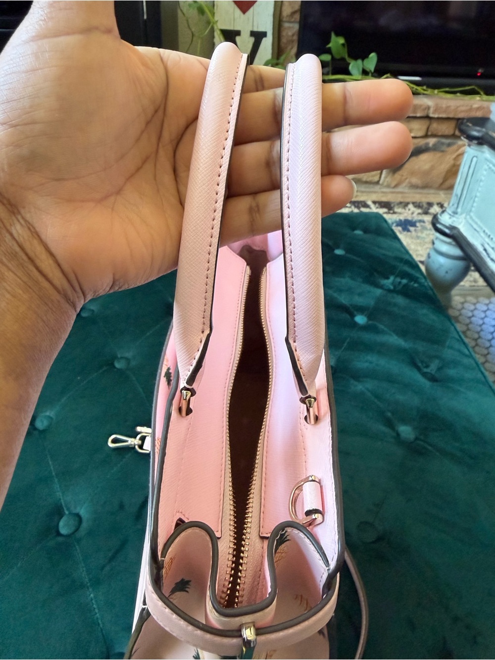 Kate Spade Pink Pineapple-print Satchel - Picture 12 of 15